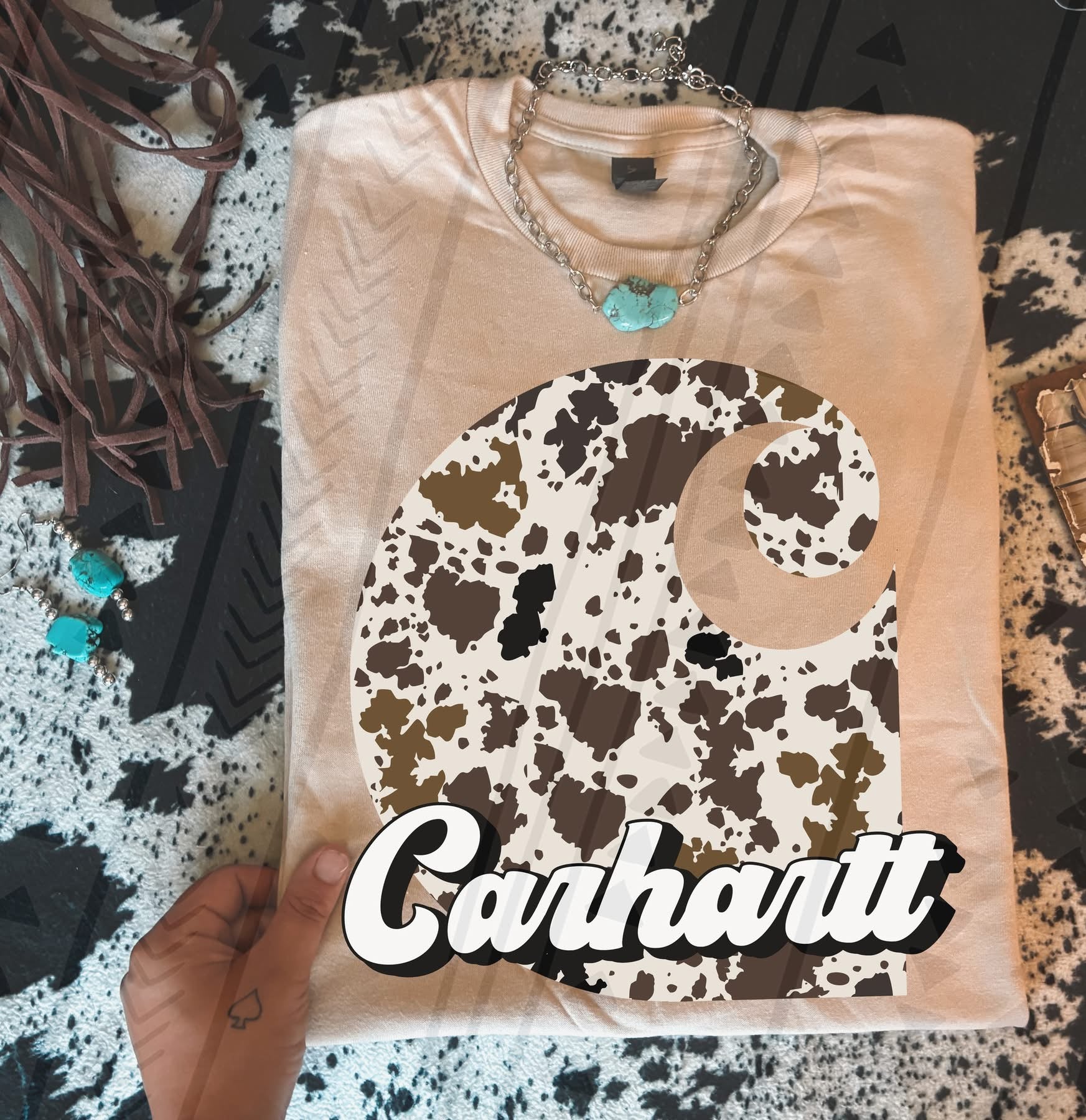 Cow Print Car Hartt-ADULT