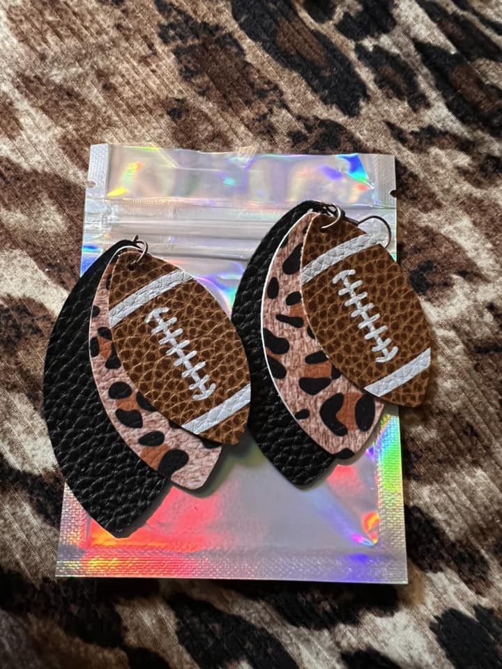Leopard Football Dangles