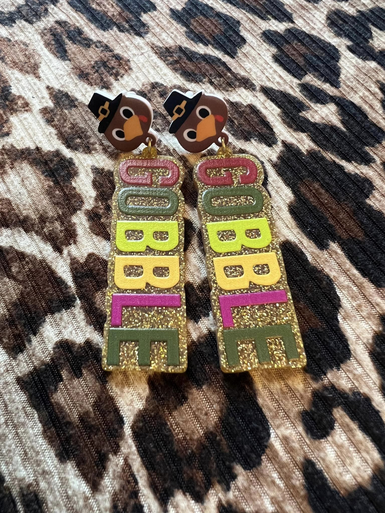 Gobble Thanksgiving Earrings