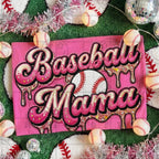 Baseball/Softball Melt Mama Faux Sparkly Embroidery-ADULT