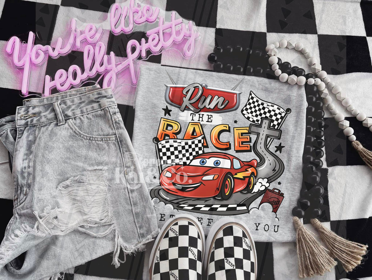 Run the Race Set Before You Car Lightning-YOUTH