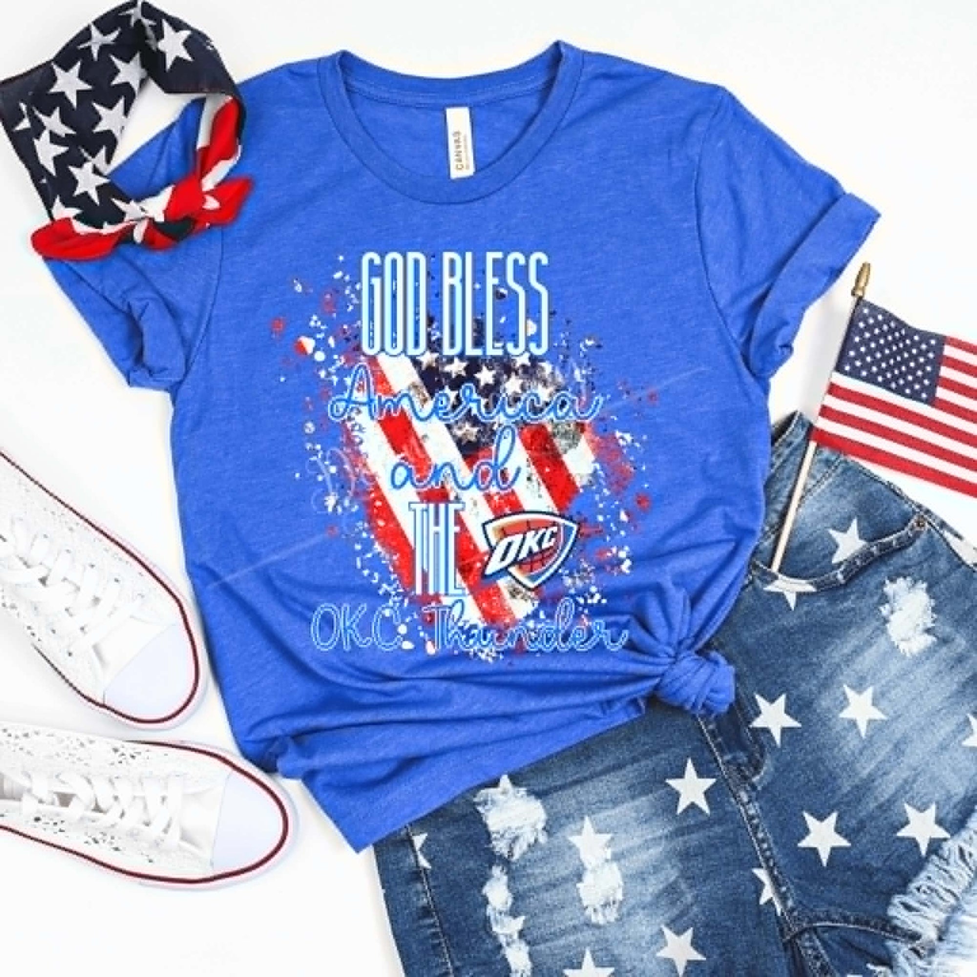 God Bless America OKC Thund-ADULT