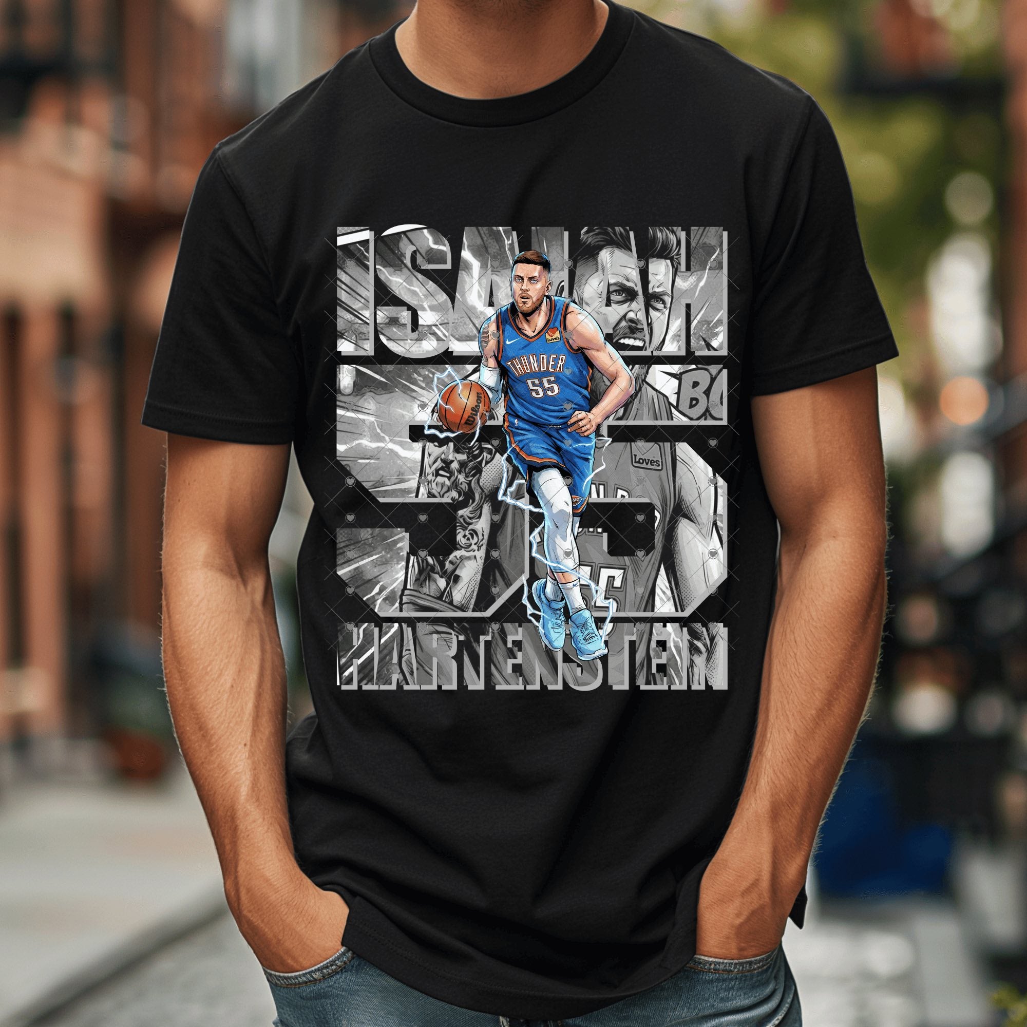 Hartenstein Comic Thund Basketball OKC-ADULT