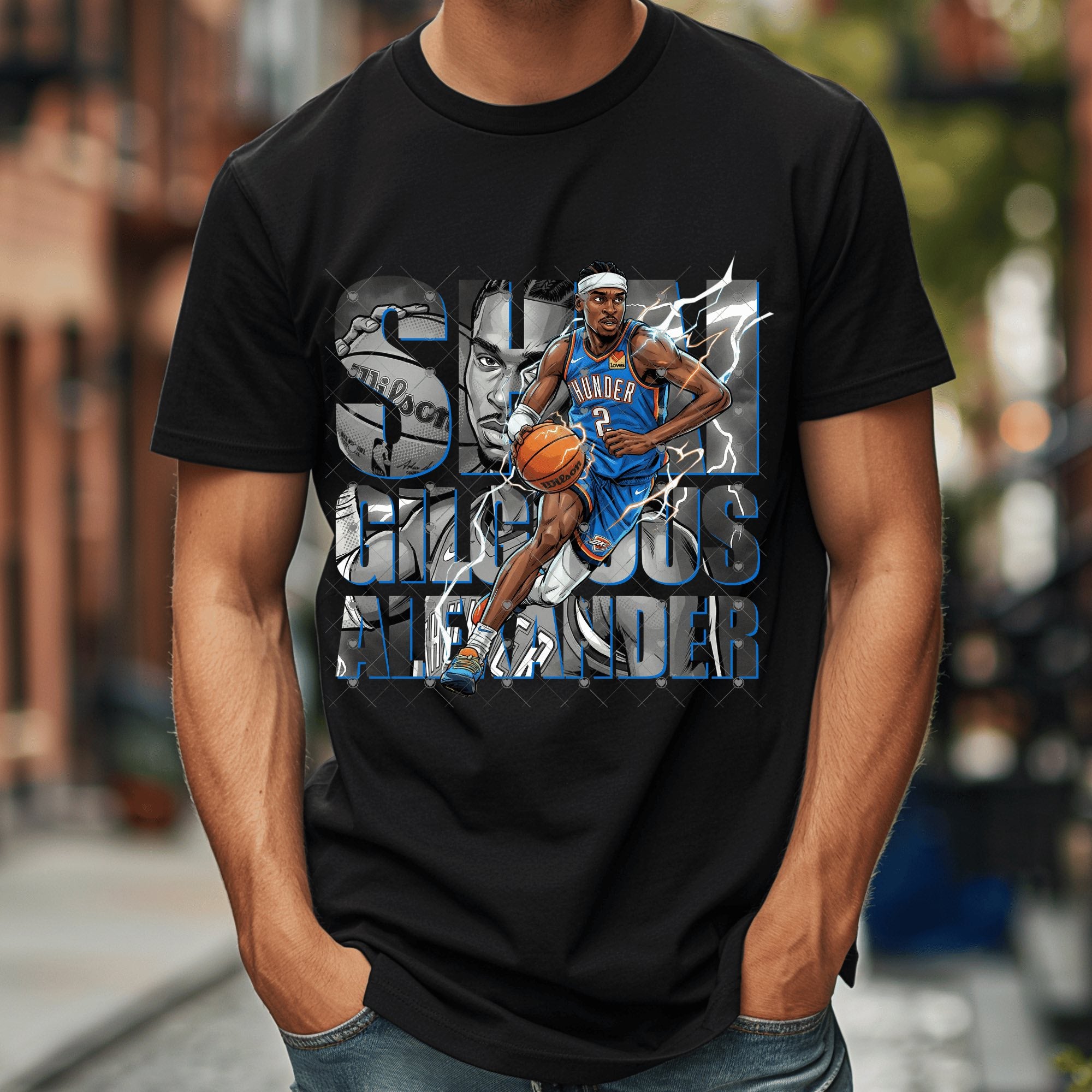 SGA Alexander Comic Thund Basketball OKC-ADULT