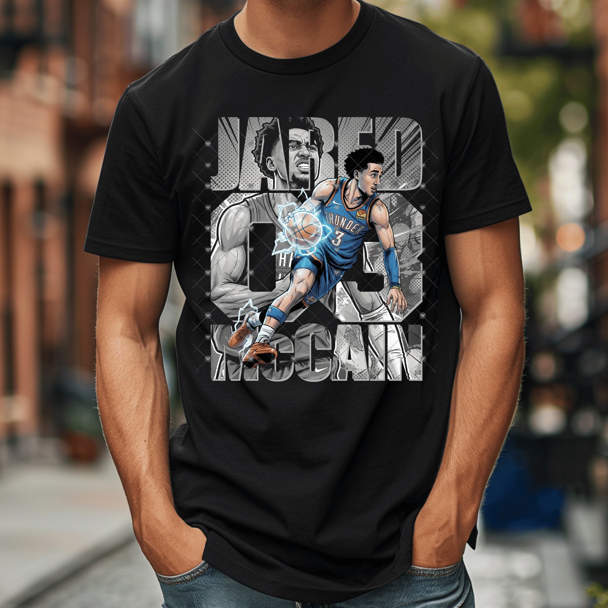 McCain Comic Thund Basketball OKC-ADULT