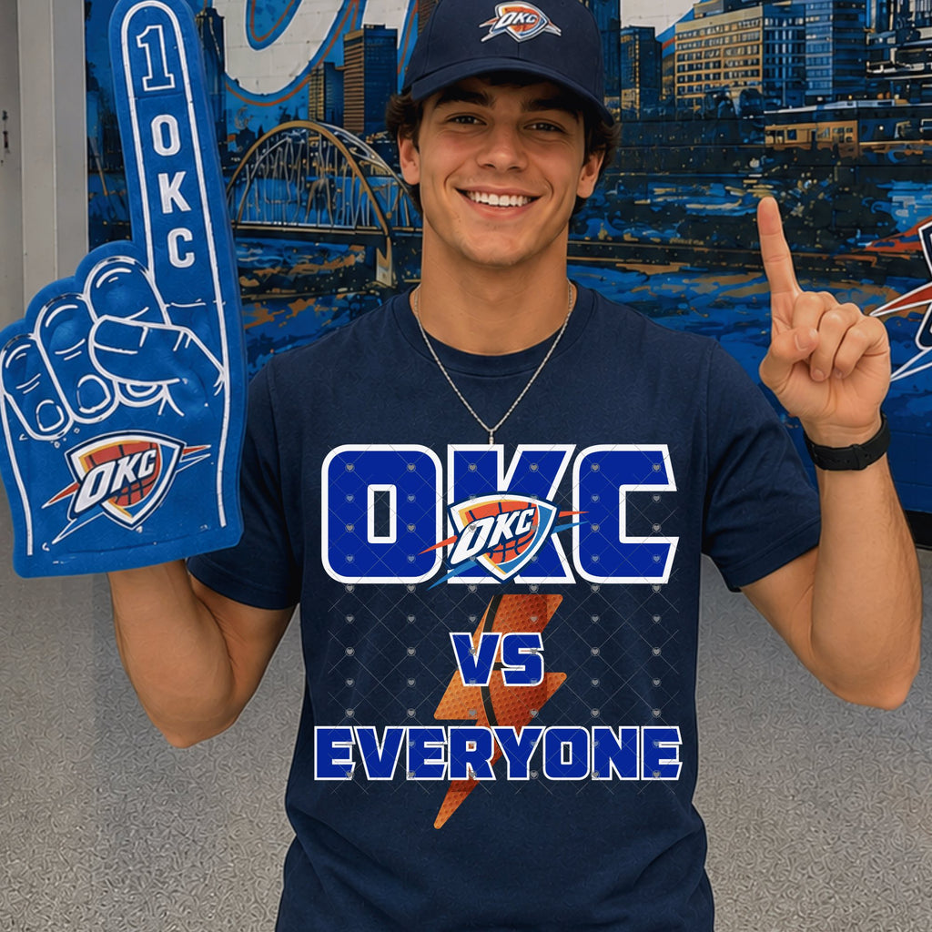 OKC VS Everyone Blue Thund Basketball-ADULT