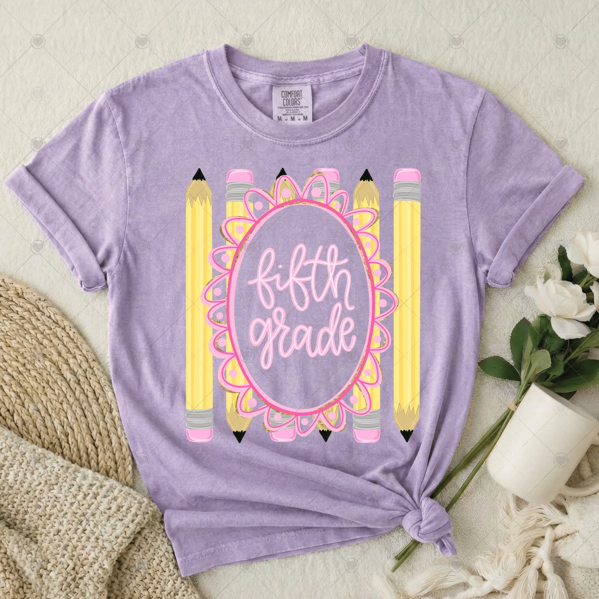 PreK through Fifth Grade Pencil Stripes-ADULT