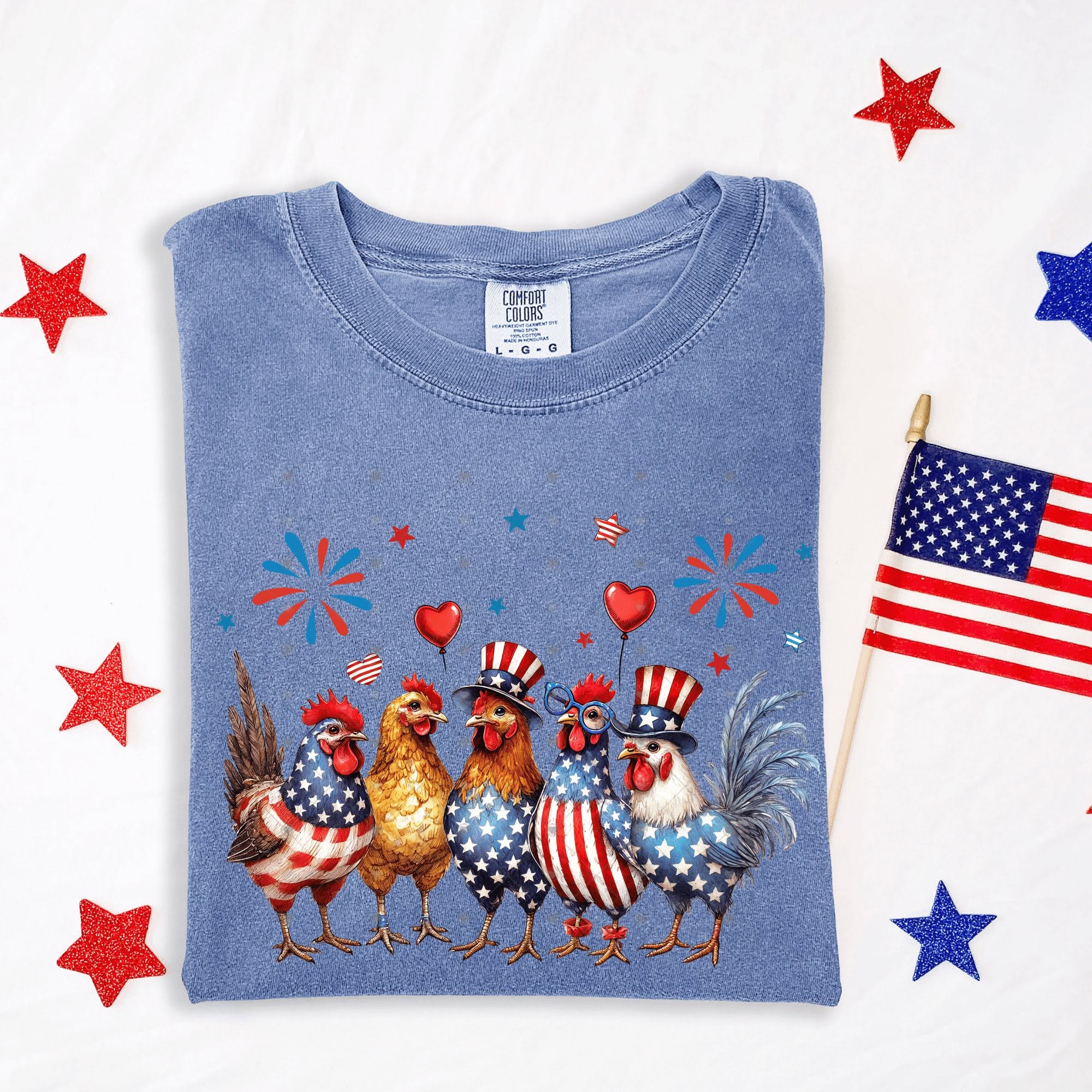 Patriotic Chickens-ADULT