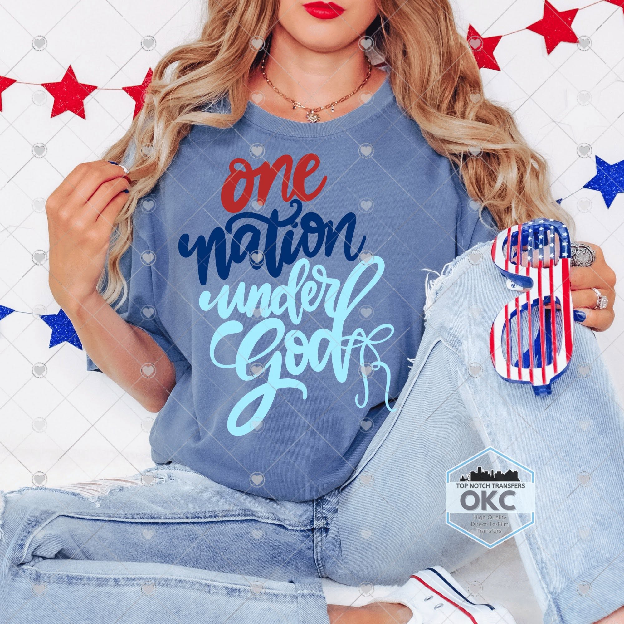 One Nation Under God Cursive-ADULT