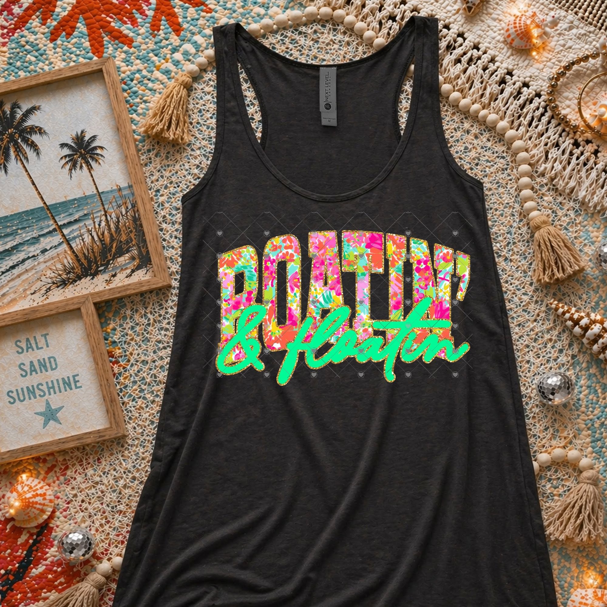Boatin and Floatin Floral Neon-ADULT