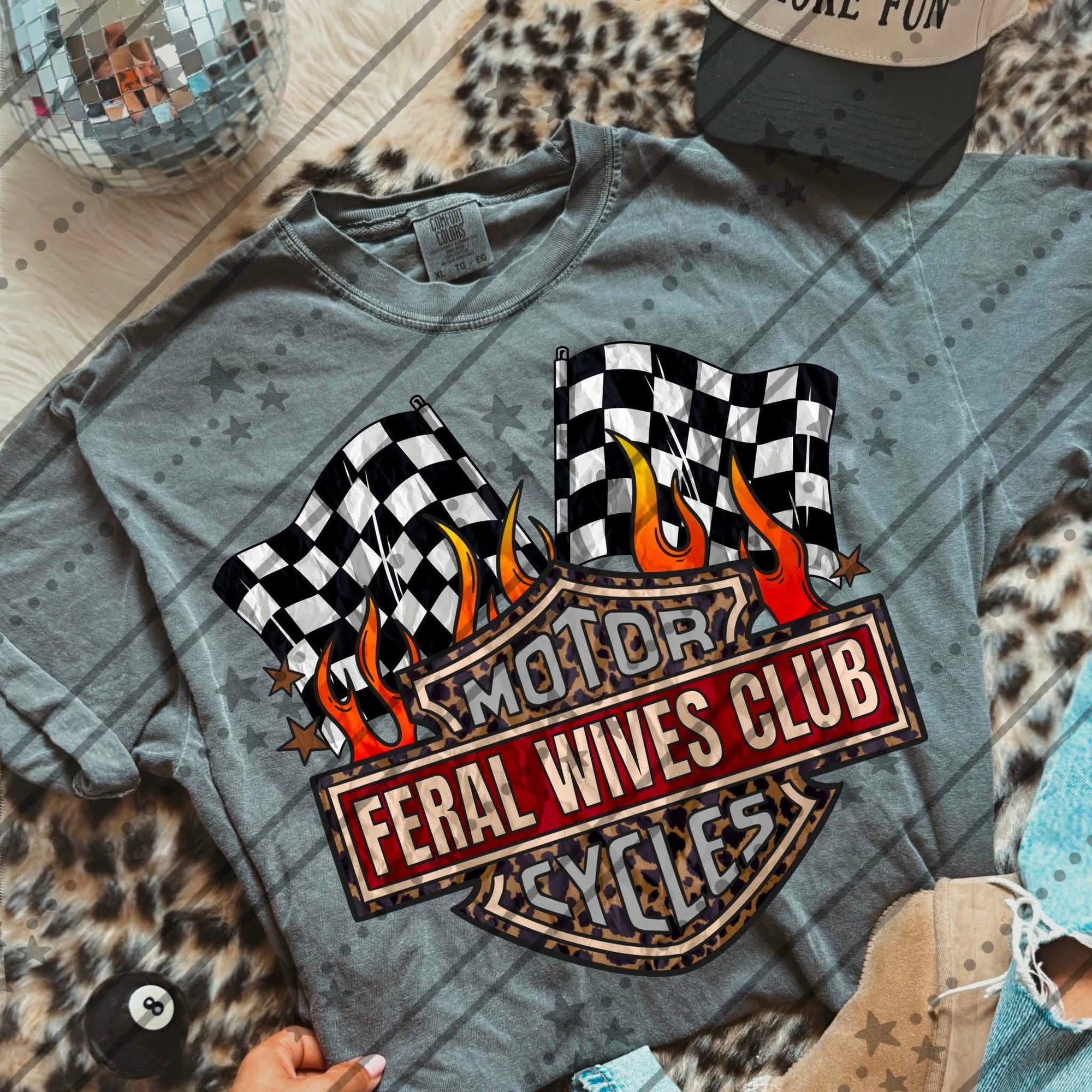 Feral Wives Motorcycle Flags-ADULT