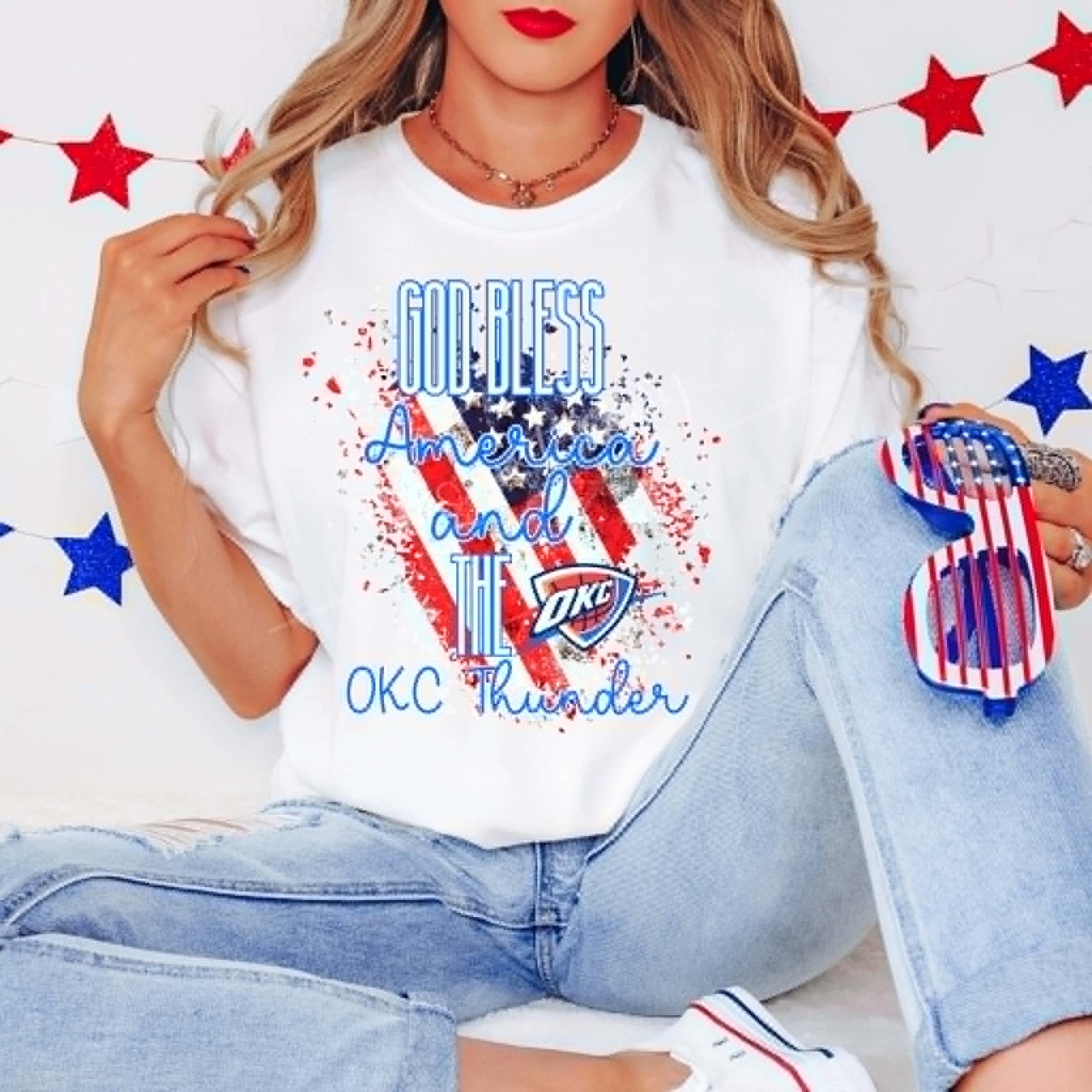 God Bless America OKC Thund-ADULT
