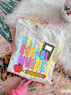 School Staff Titles Neon Stripes-ADULT