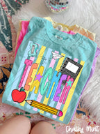 School Staff Titles Neon Stripes-ADULT
