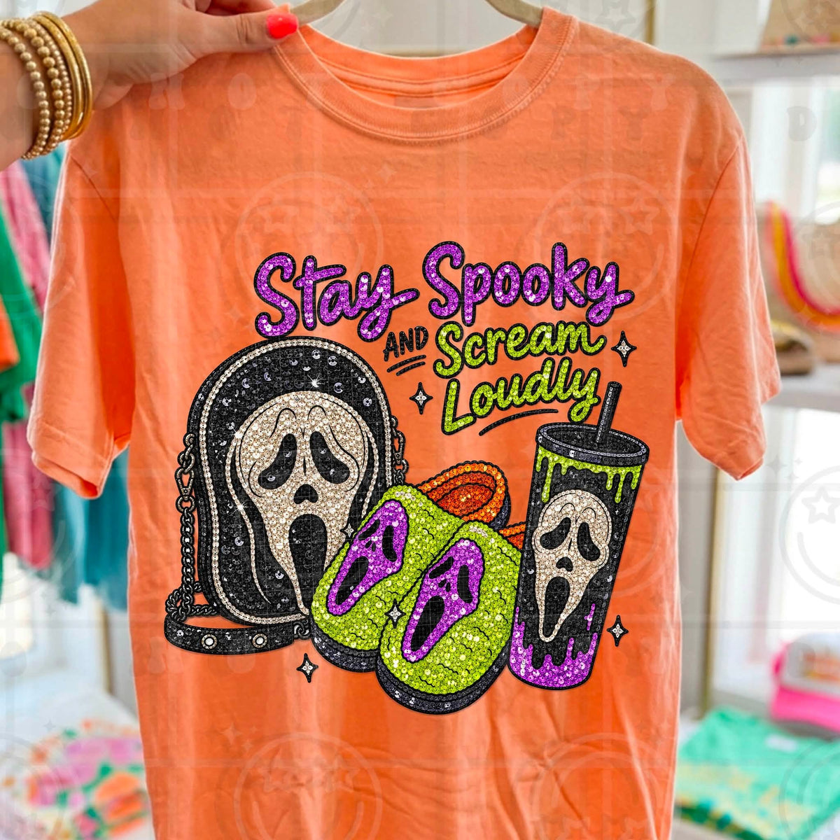 Stay Spooky Faux Sequins-ADULT