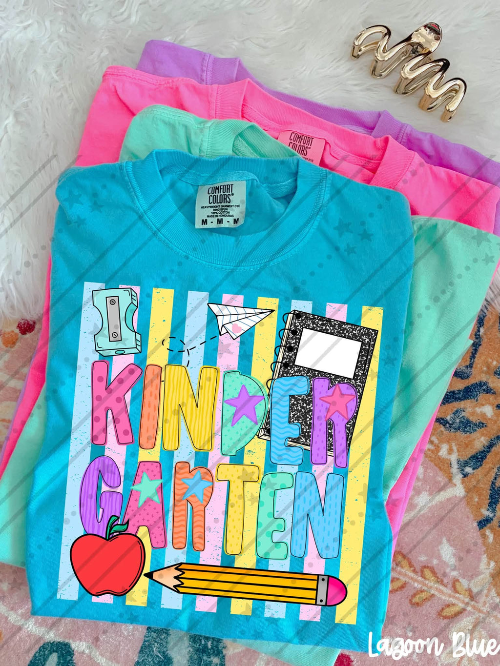 PreK through Sixth Grade Neon Stripes-TODDLER