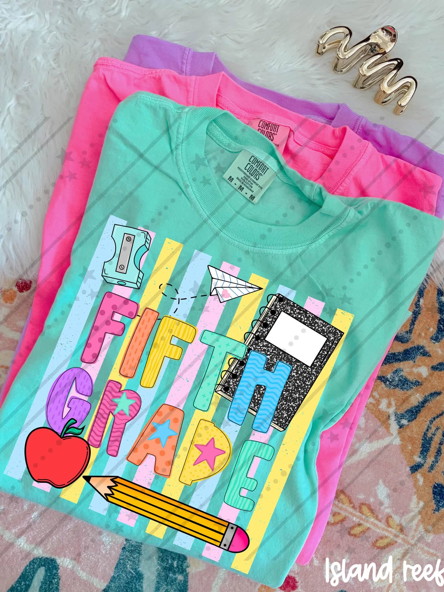 PreK through Sixth Grade Neon Stripes-TODDLER