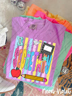 School Staff Titles Neon Stripes-ADULT
