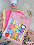 School Staff Titles Neon Stripes-ADULT