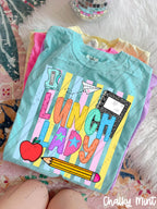 School Staff Titles Neon Stripes-ADULT