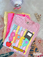School Staff Titles Neon Stripes-ADULT