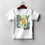 Daycare through Fifth Grade Rocks Teal Bolt-ADULT