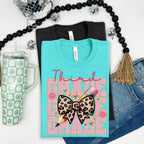 Kinder through Fourth Grade Leopard Bow-YOUTH