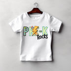 Daycare through Fifth Grade Rocks Teal Bolt-ADULT
