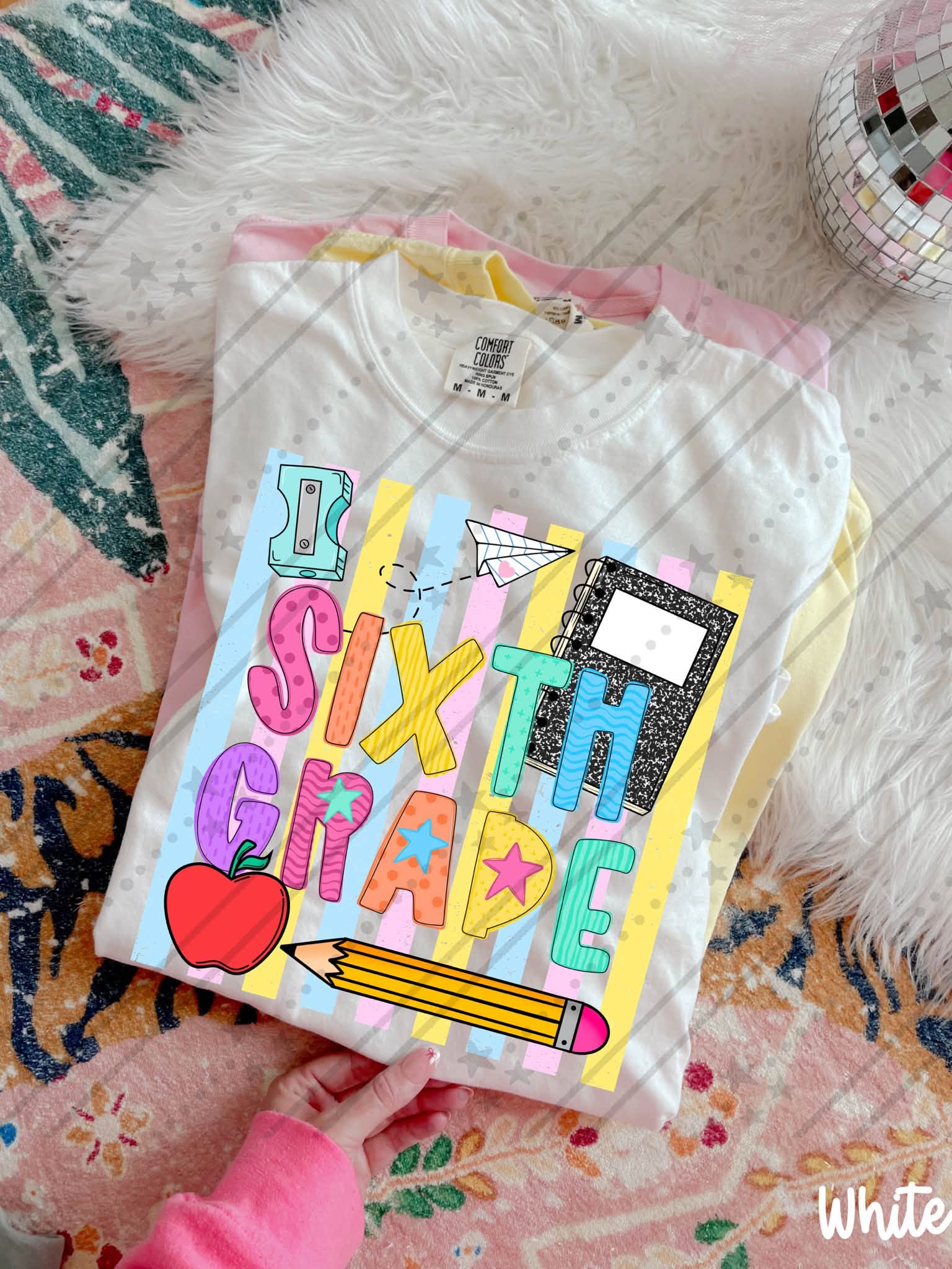PreK through Sixth Grade Neon Stripes-TODDLER