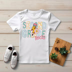 Daycare through Fifth Grade Rocks Pink Flower-ADULT