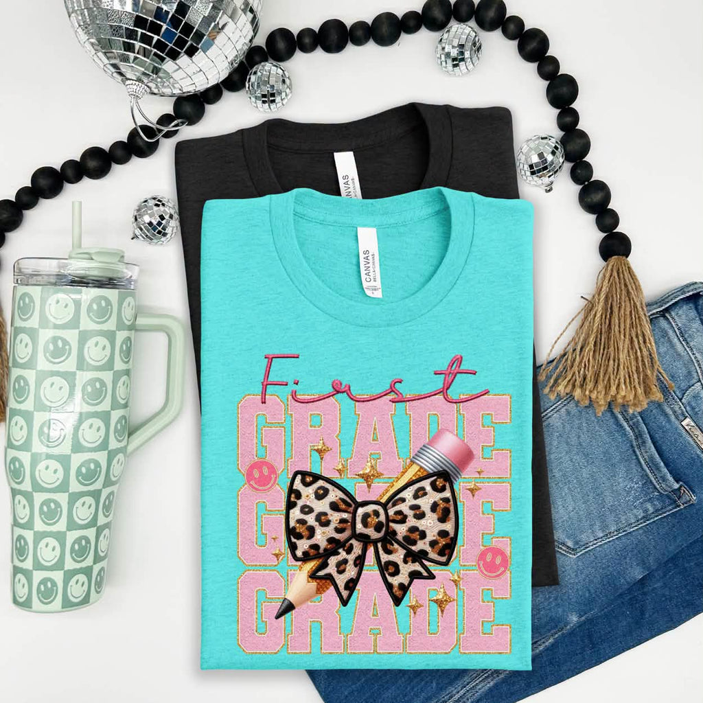 Kinder through Fourth Grade Leopard Bow-YOUTH