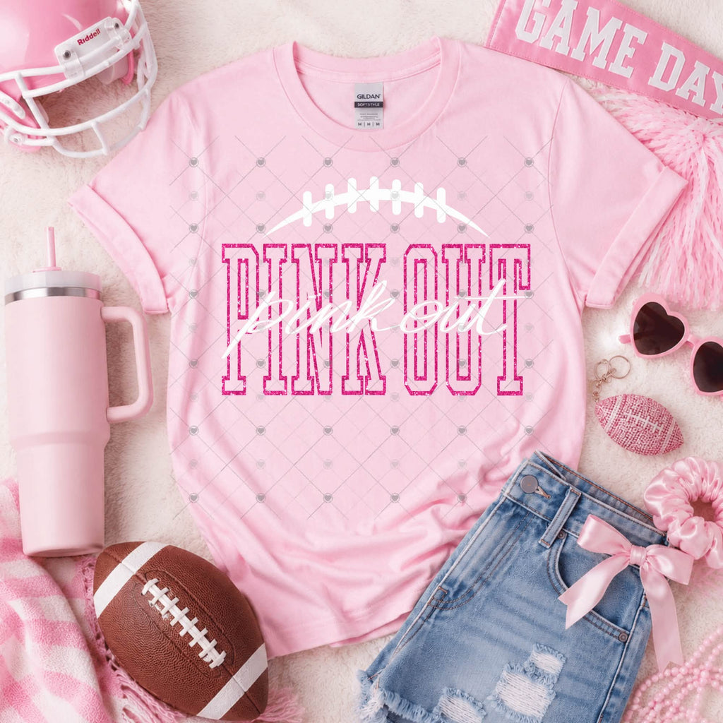 Breast Cancer Pink Out Football Laces-ADULT