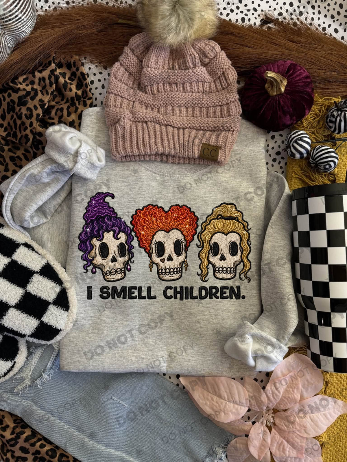 Smell Skulls Children Faux Sequins-ADULT