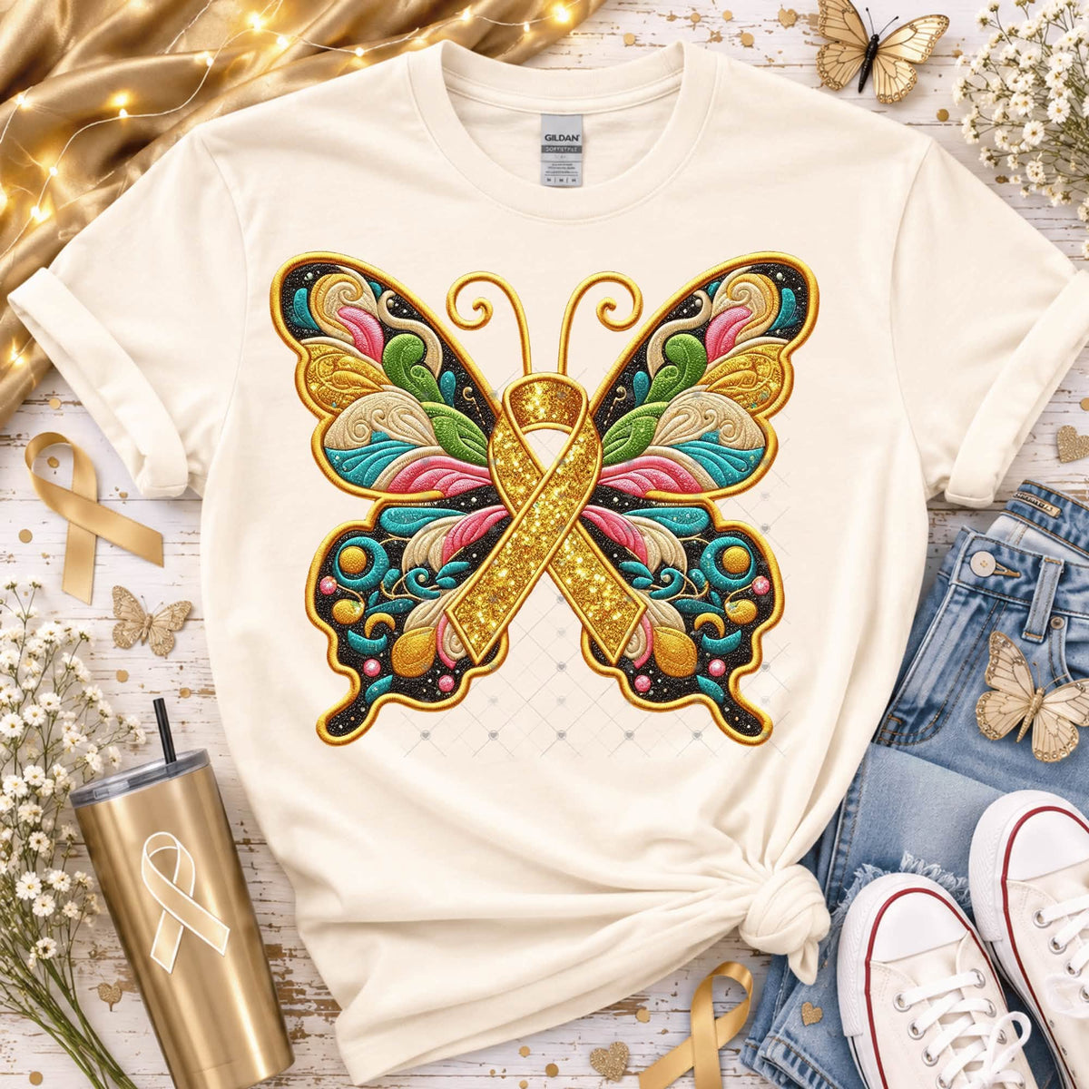 Butterfly Child Cancer Awareness-ADULT