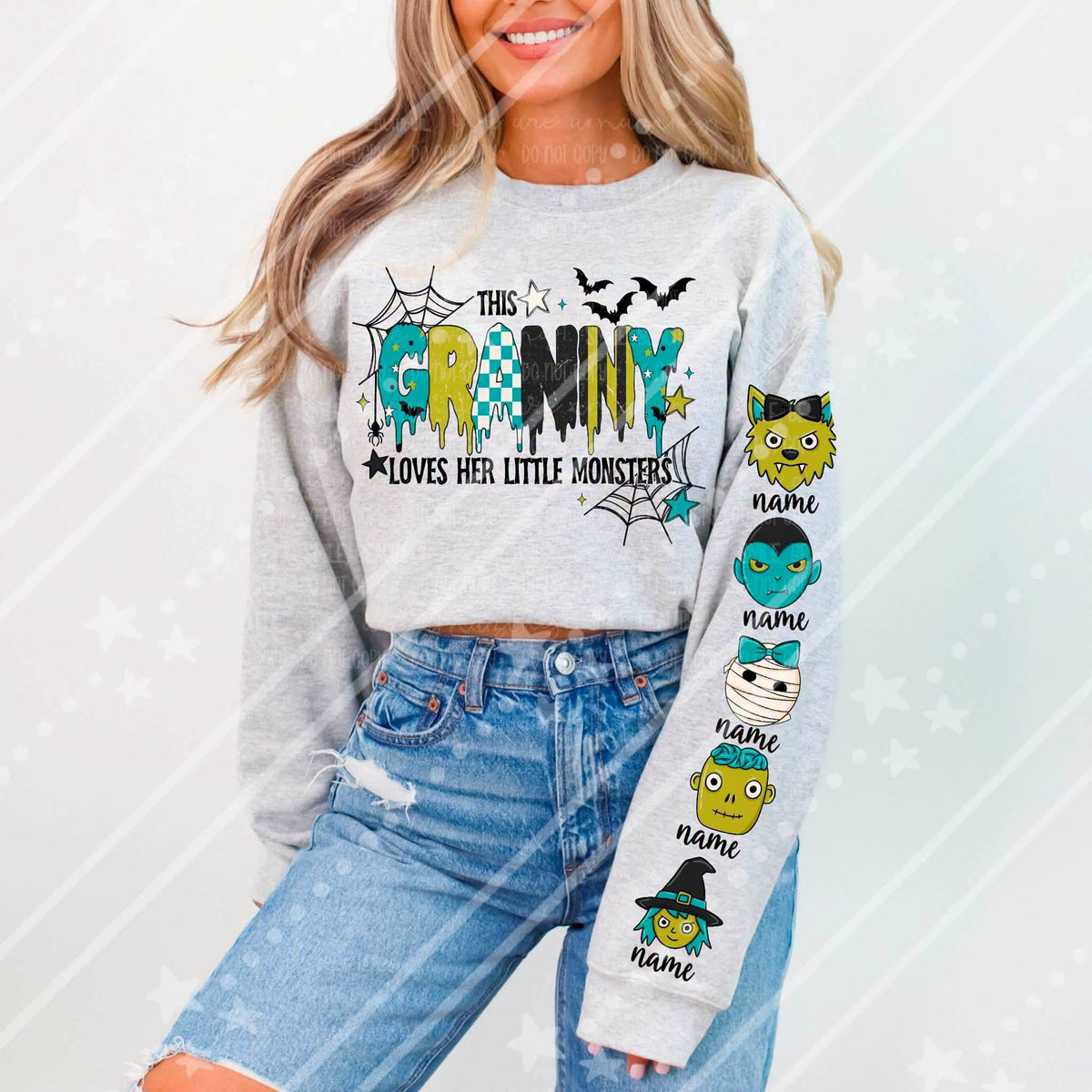 Custom Loves Her Monsters Sleeve Included-ADULT