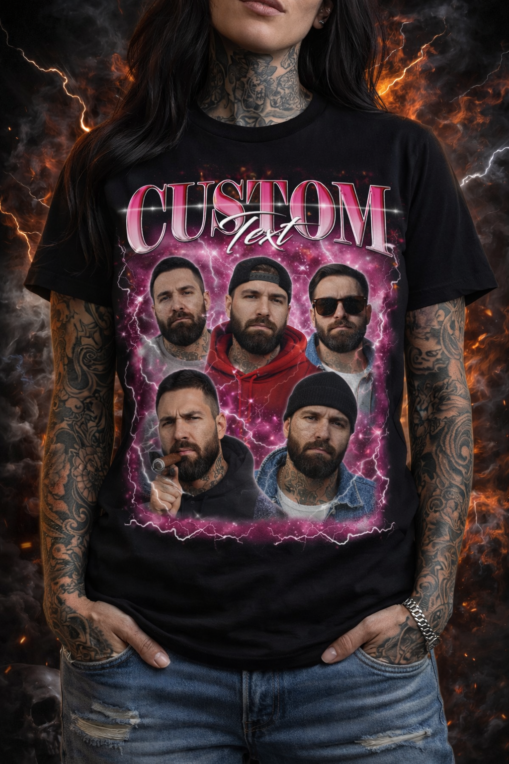 Bootleg Custom Photo and Text-ADULT