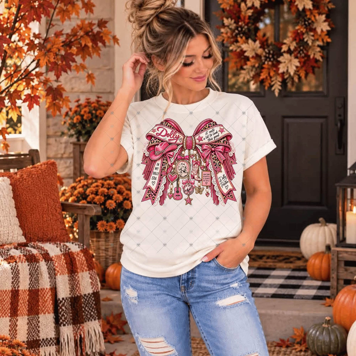 Dolly Bow Dangles-ADULT
