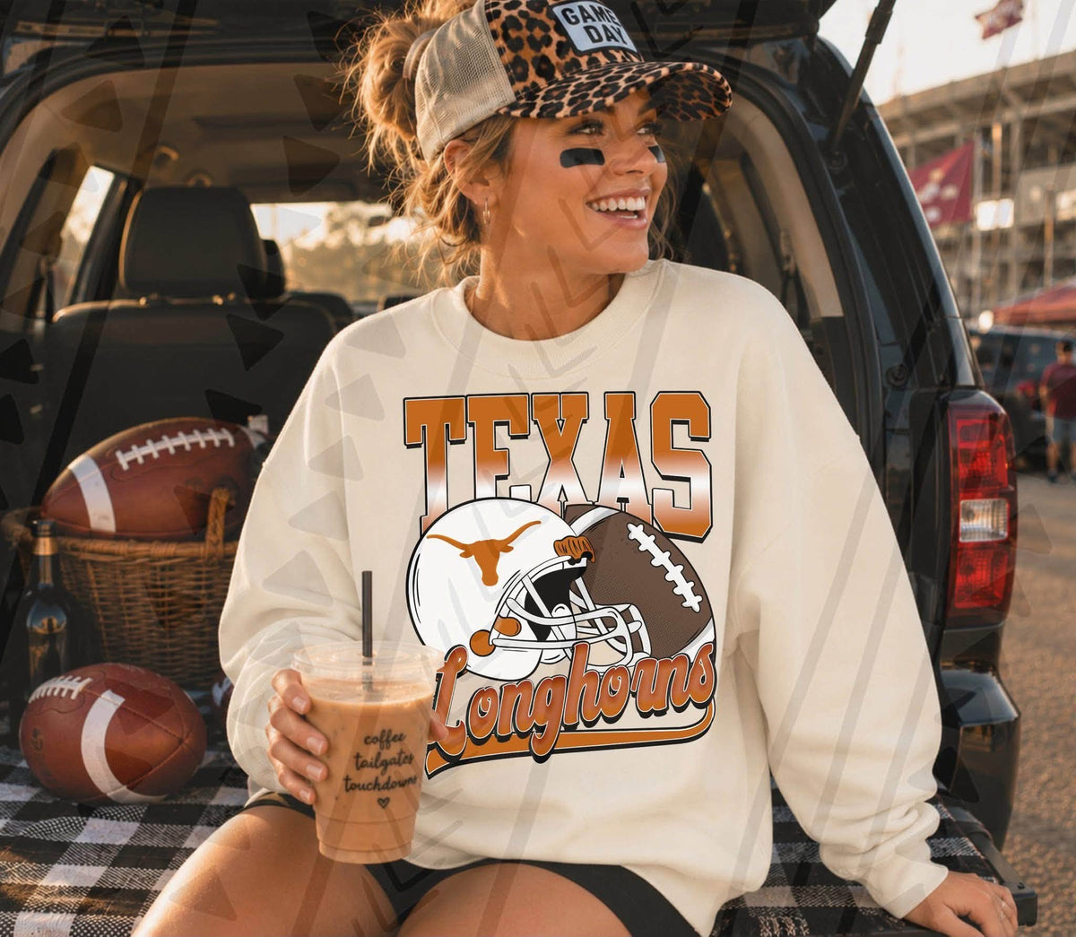 Texas Vintage Long Gradient Horns-ADULT