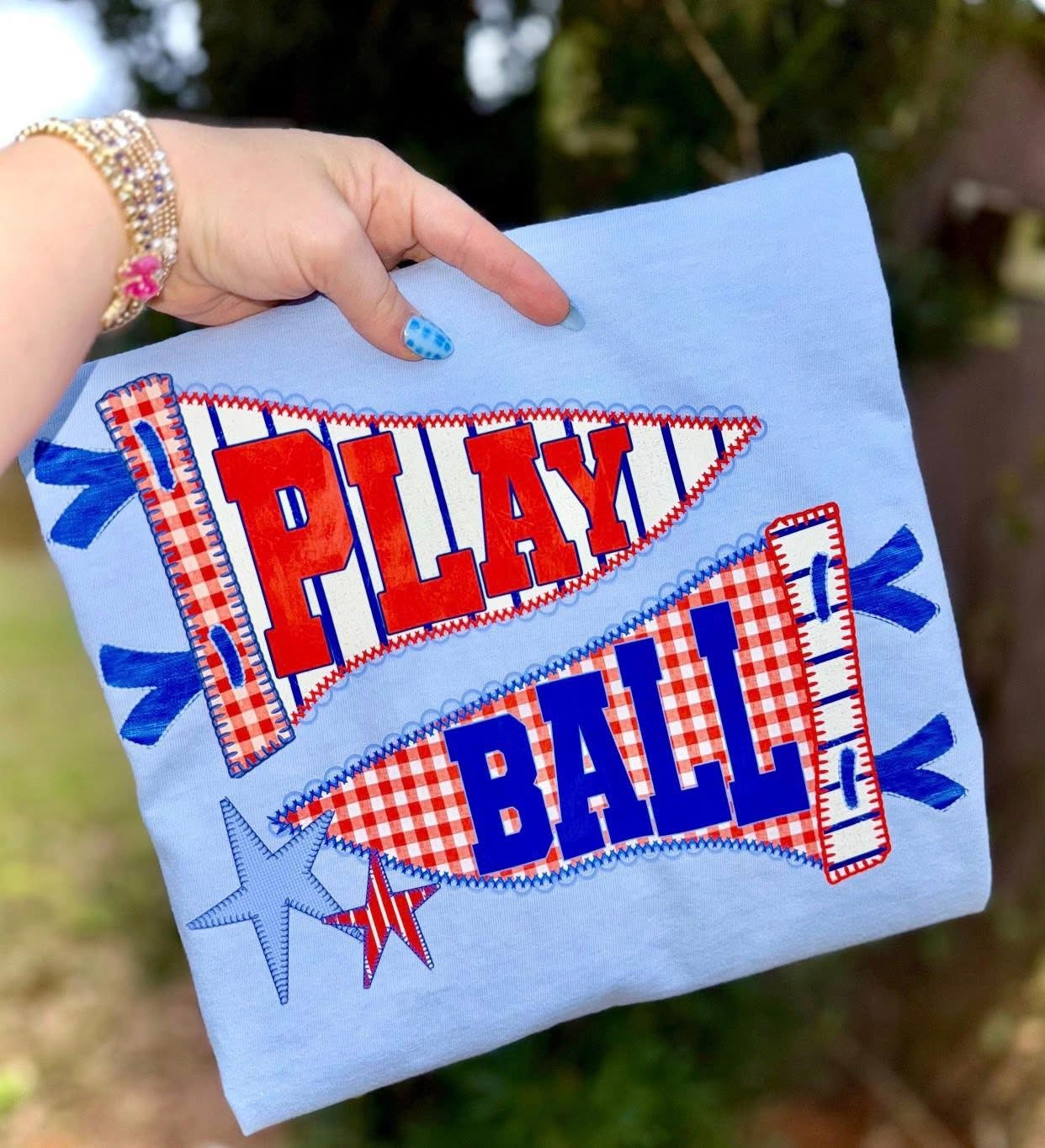 Play Ball Flag Baseball-ADULT