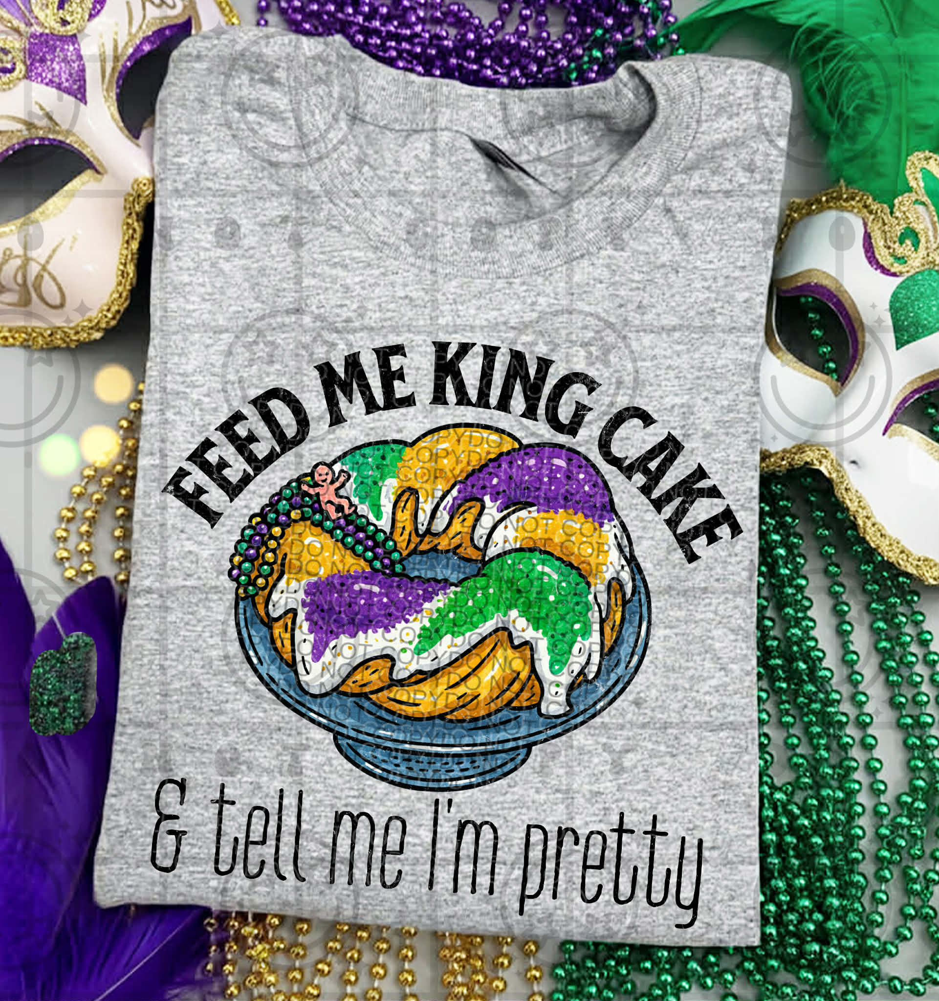 Mardi Gras Pretty King Cake-ADULT