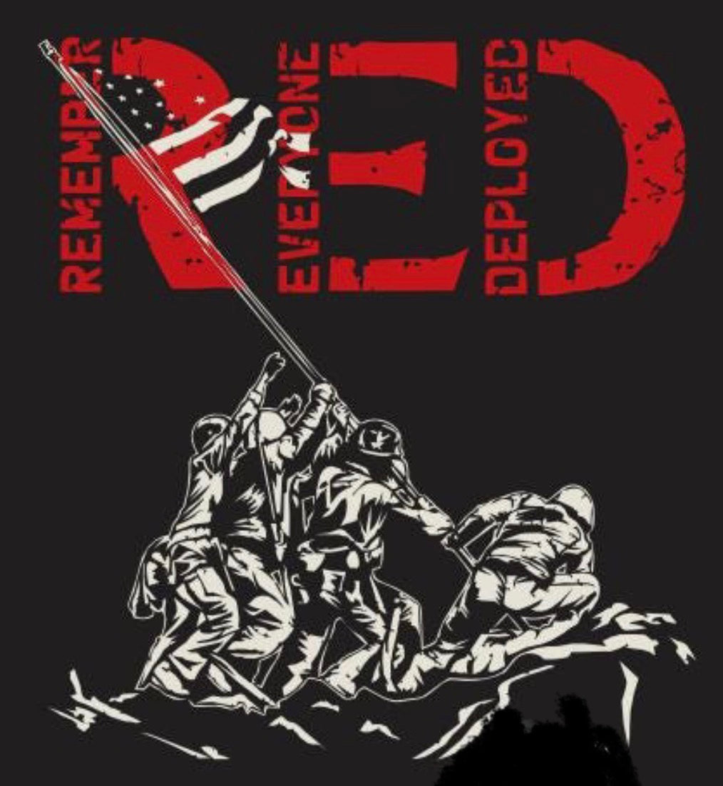 RED Friday D Day Remember Everyone Deployed -ADULT