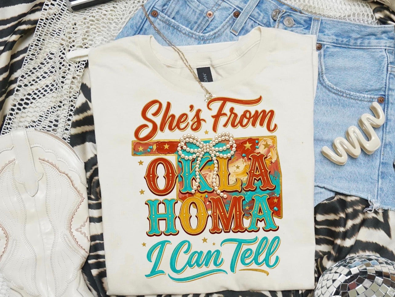 She’s from Oklahoma Teal-ADULT