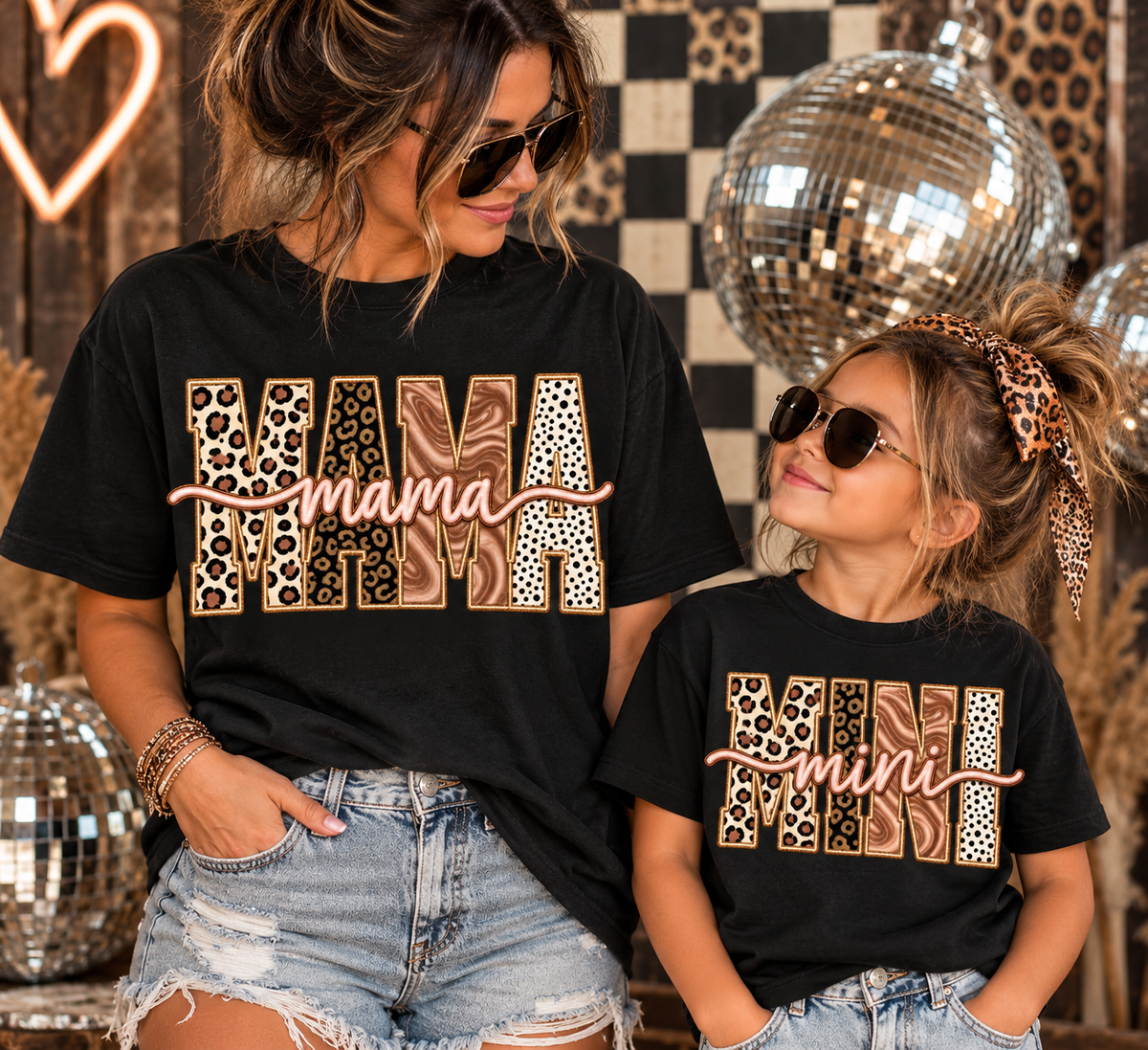 Leopard Dot Swirl Mommy and Me Option-ADULT