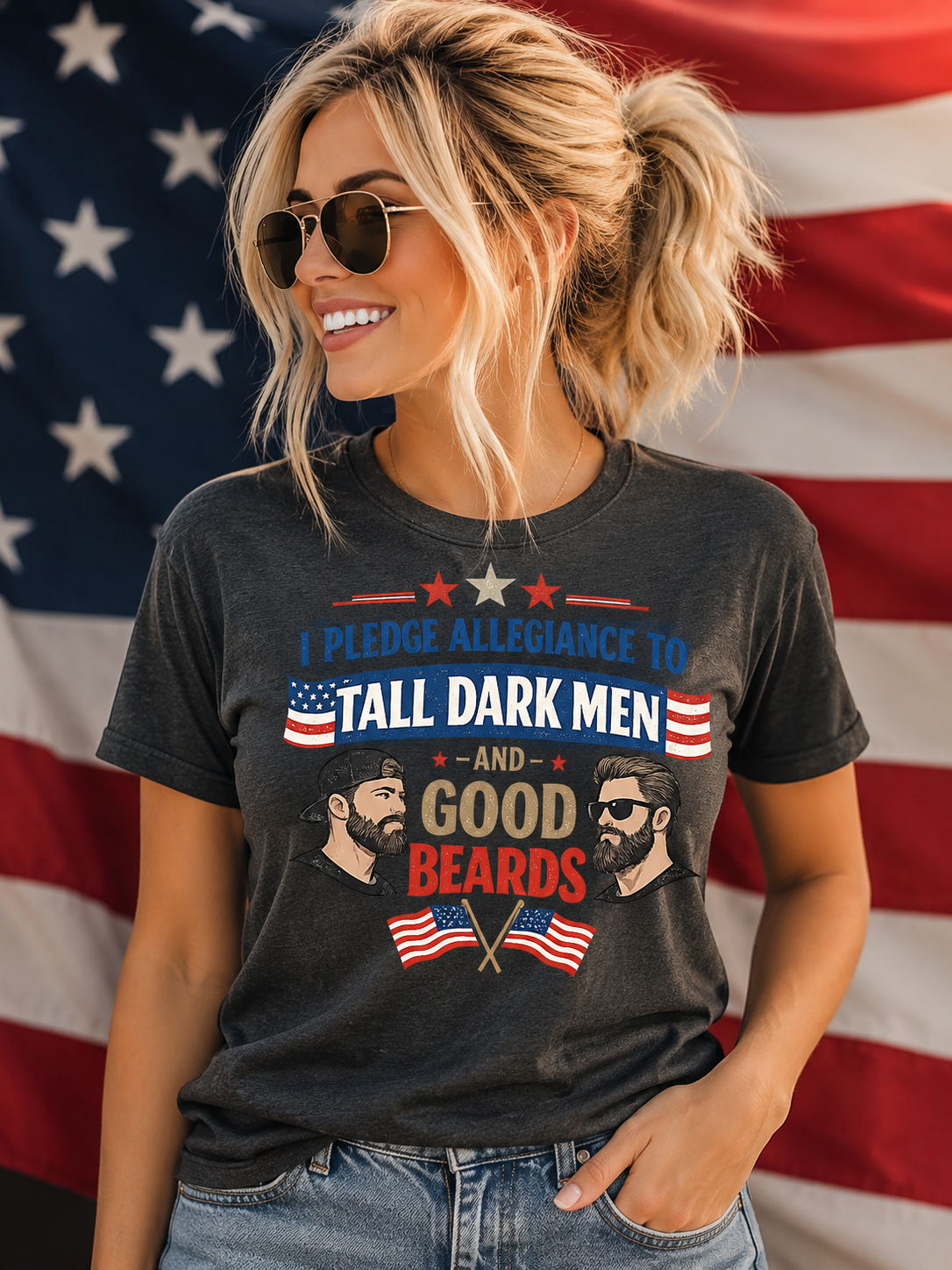 July 4th Pledge Allegiance to Men and Beards-ADULT