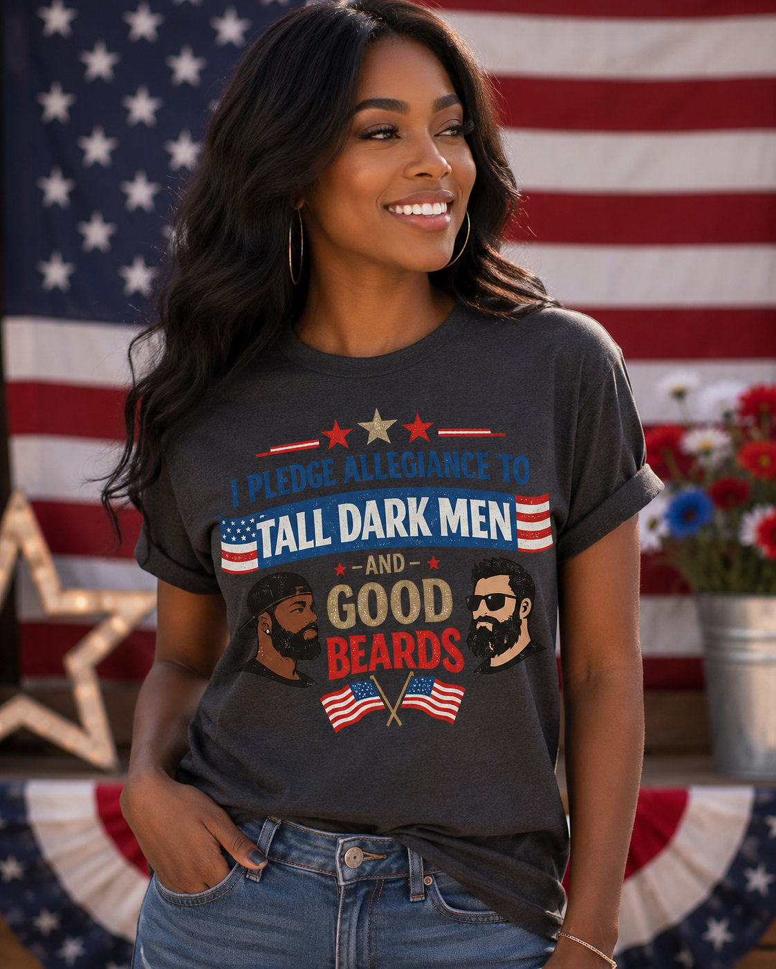 July 4th Pledge Allegiance to Men and Beards-ADULT