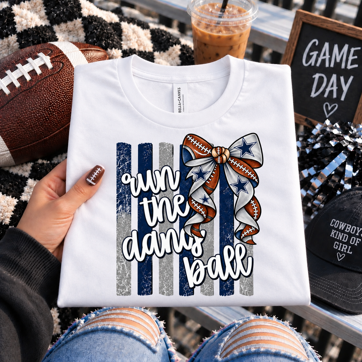 Run the Dang Dallas Ball Bow-ADULT