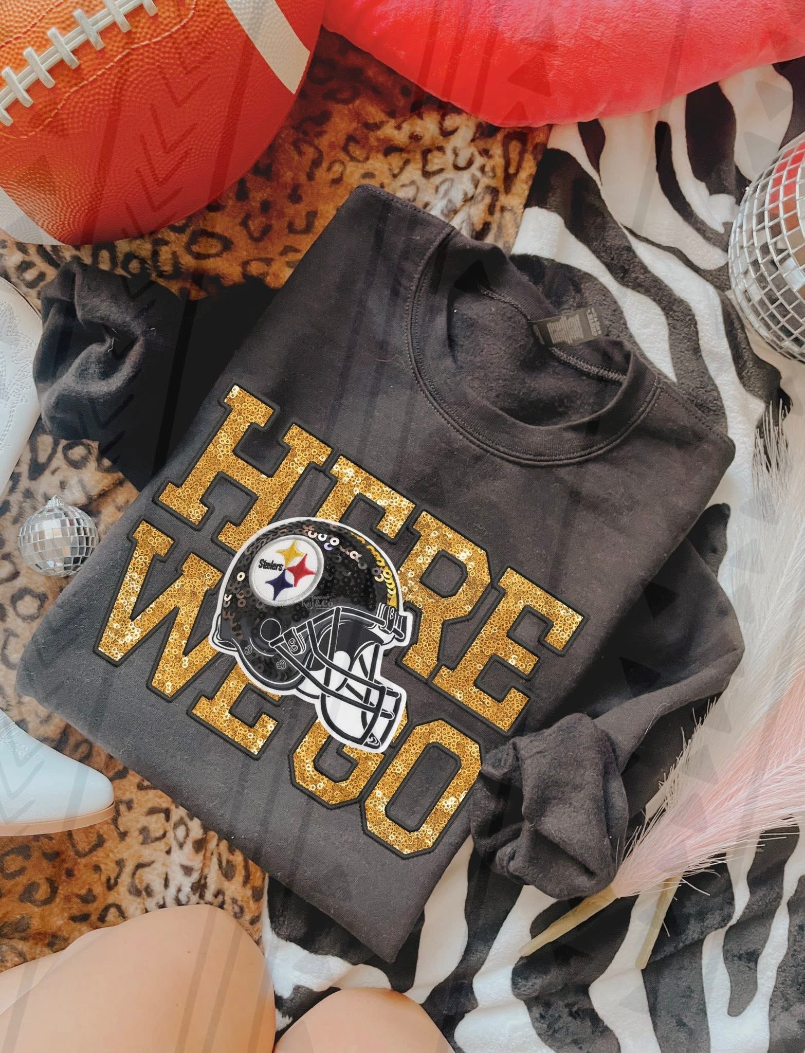 Football Steeler Here We Go-ADULT