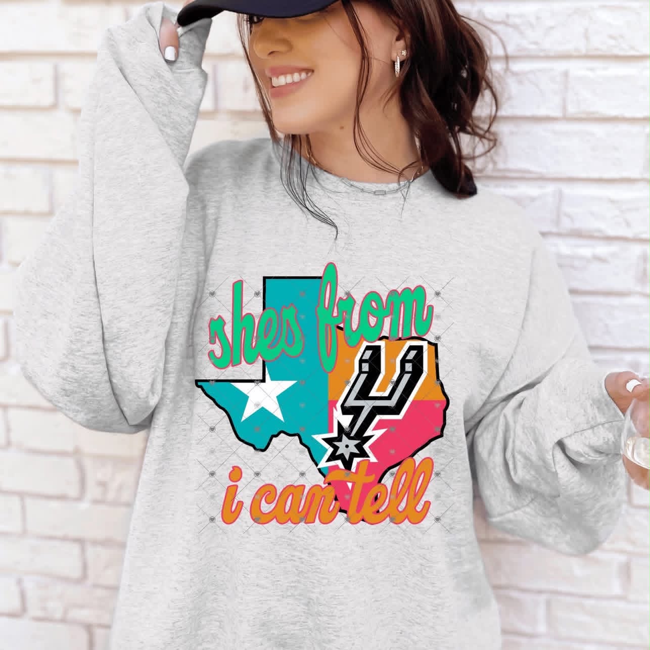 She’s From Texas Spurs Basketball-ADULT