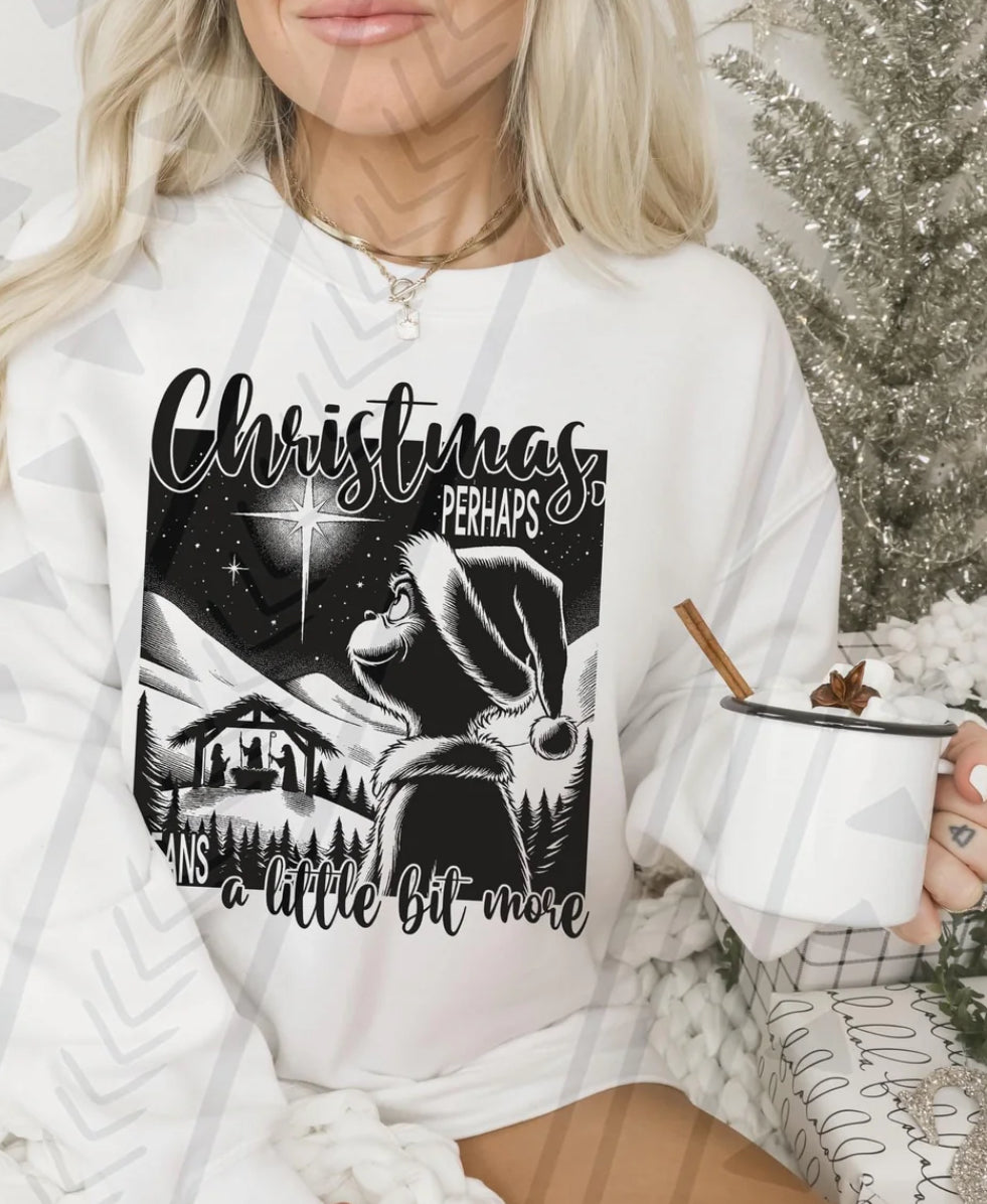 Christmas More Green Guy Faith- ADULT