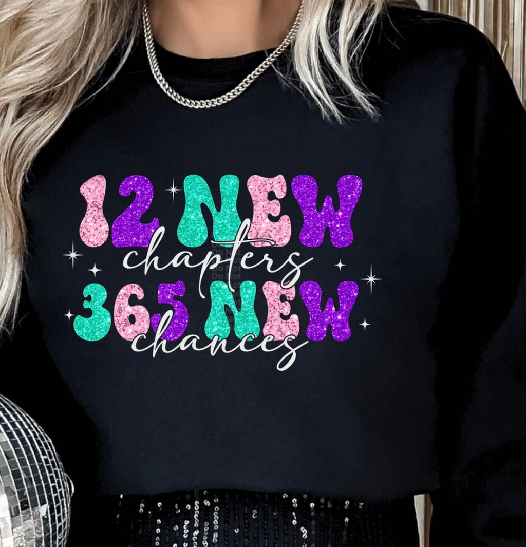 Teal New Year New Chapters Chances Faith-ADULT